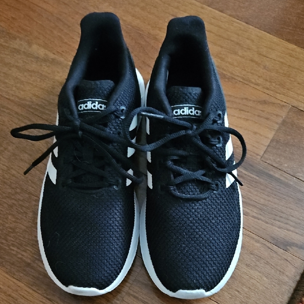 Adidas Core Black and White Running Shoes
